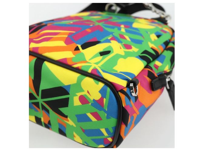 MCM Shoulder Bag Nylon Multicolor Silver Auth ka4070A Silvery Multiple colors - view 14