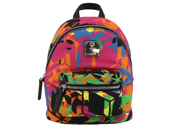 MCM Shoulder Bag Nylon Multicolor Silver Auth ka4070A Silvery Multiple colors - view 2