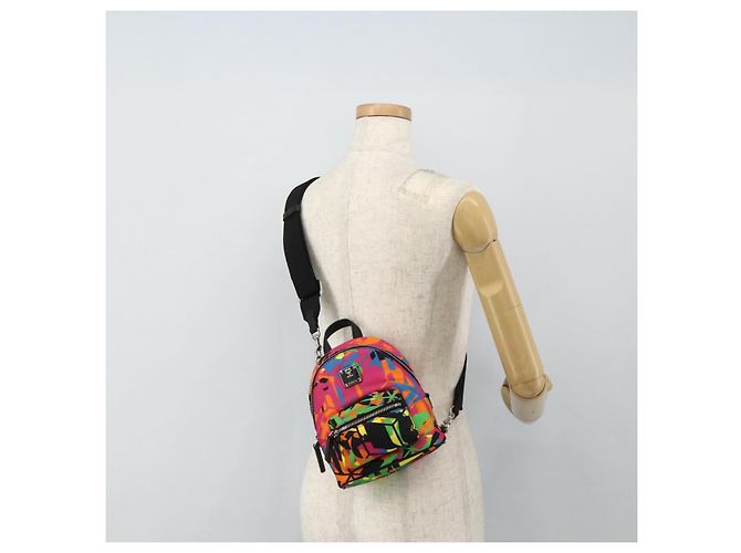 MCM Shoulder Bag Nylon Multicolor Silver Auth ka4070A Silvery Multiple colors - view 23