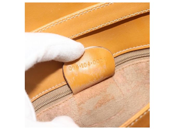 Gucci Borsa a Spalla Micro GG Supreme PVC Beige Oro 004 104 0024 Auth 176684 D'oro - vista 23