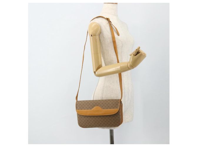 Gucci Borsa a Spalla Micro GG Supreme PVC Beige Oro 004 104 0024 Auth 176684 D'oro - vista 25