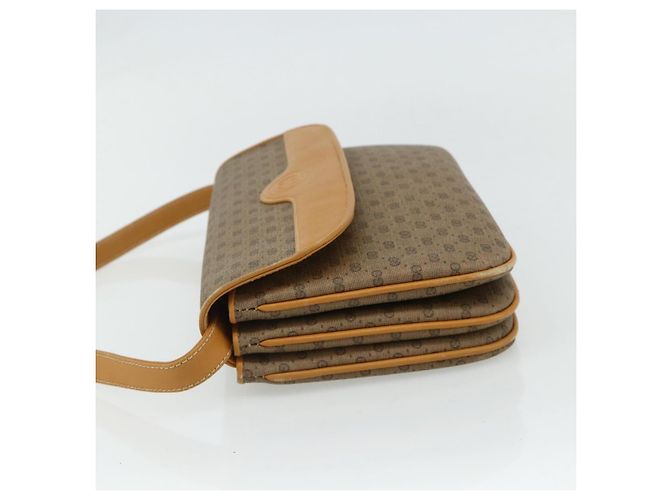 Gucci Borsa a Spalla Micro GG Supreme PVC Beige Oro 004 104 0024 Auth 176684 D'oro - vista 4