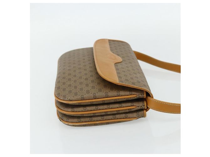 Gucci Borsa a Spalla Micro GG Supreme PVC Beige Oro 004 104 0024 Auth 176684 D'oro - vista 5