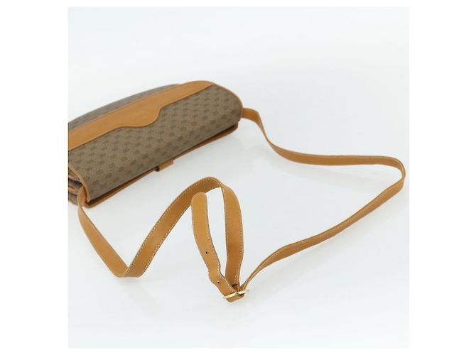 Gucci Borsa a Spalla Micro GG Supreme PVC Beige Oro 004 104 0024 Auth 176684 D'oro - vista 7