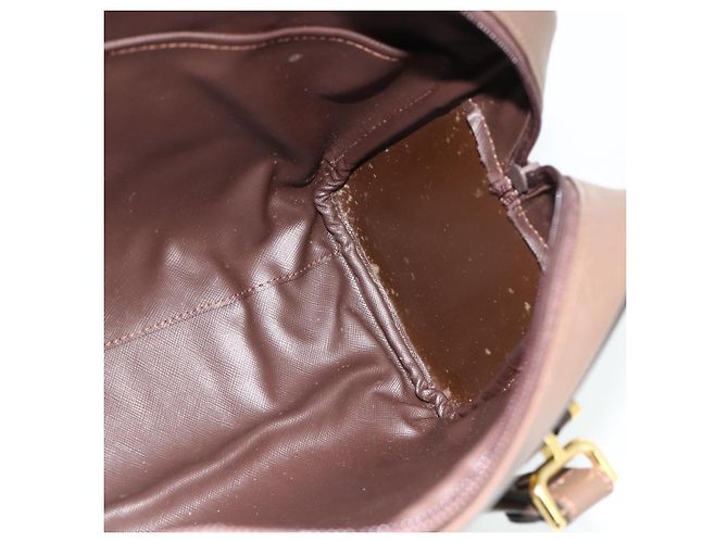 Borsa a mano Burberrys Nova Check in tela e pelle beige oro Auth ka4067 D'oro - vista 17