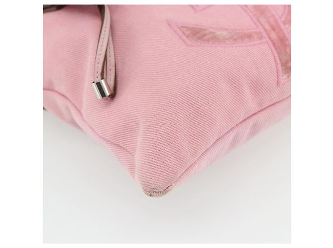 SAINT LAURENT Kahala Tote Tasche Canvas Rosa Silber 123435 Auth 176691 Pink - Ansicht 11