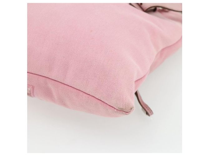 SAINT LAURENT Kahala Tote Tasche Canvas Rosa Silber 123435 Auth 176691 Pink - Ansicht 12