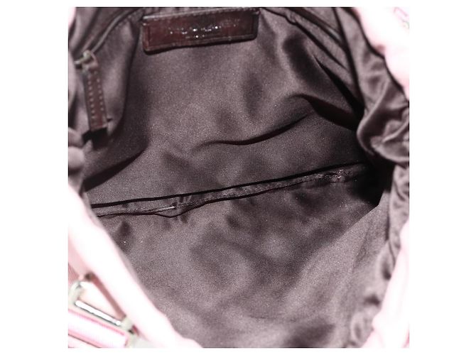 SAINT LAURENT Kahala Tote Tasche Canvas Rosa Silber 123435 Auth 176691 Pink - Ansicht 15