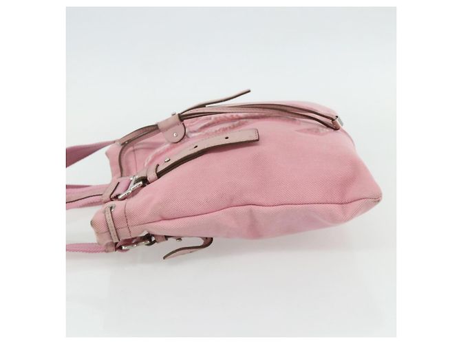 SAINT LAURENT Kahala Tote Tasche Canvas Rosa Silber 123435 Auth 176691 Pink - Ansicht 4