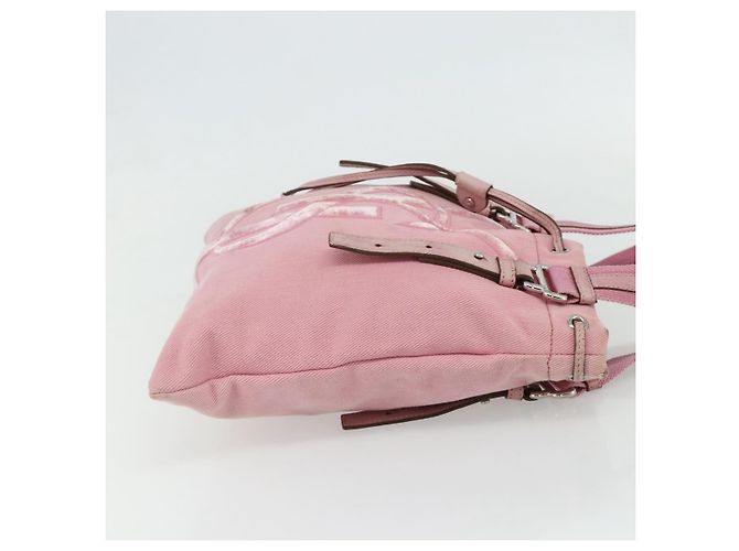 SAINT LAURENT Kahala Tote Tasche Canvas Rosa Silber 123435 Auth 176691 Pink - Ansicht 5