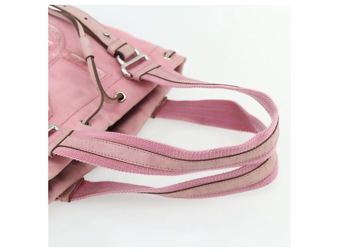 SAINT LAURENT Kahala Tote Tasche Canvas Rosa Silber 123435 Auth 176691 Pink - Ansicht 7