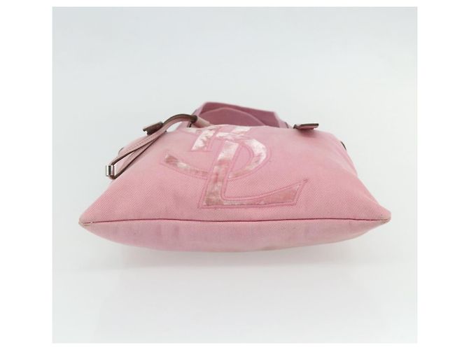 SAINT LAURENT Kahala Tote Tasche Canvas Rosa Silber 123435 Auth 176691 Pink - Ansicht 9
