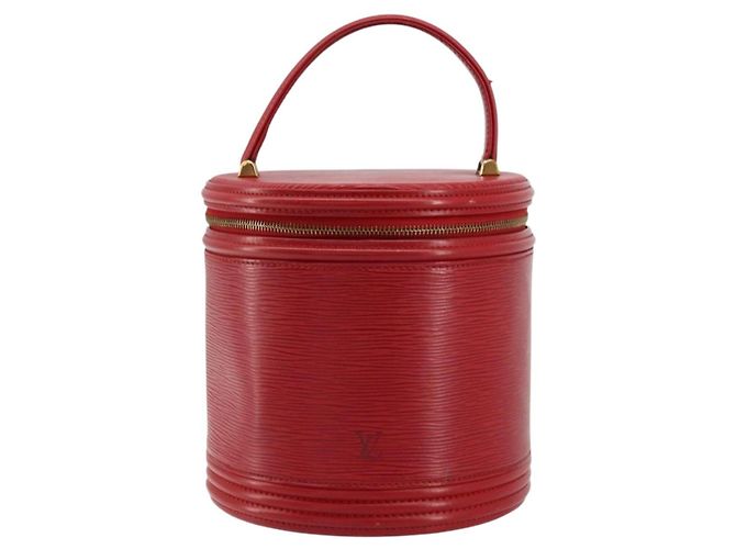 LOUIS VUITTON Borsa a Mano Epi Cannes Rossa M48037 LV Auth ep14100 Rosso - vista 13