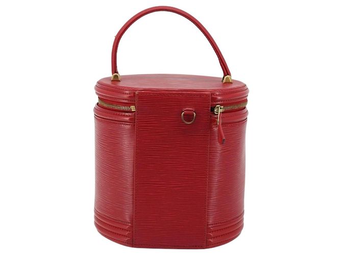 LOUIS VUITTON Borsa a Mano Epi Cannes Rossa M48037 LV Auth ep14100 Rosso - vista 2