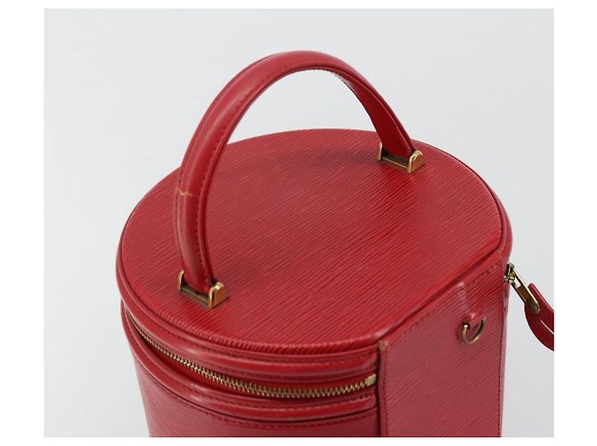LOUIS VUITTON Borsa a Mano Epi Cannes Rossa M48037 LV Auth ep14100 Rosso - vista 6