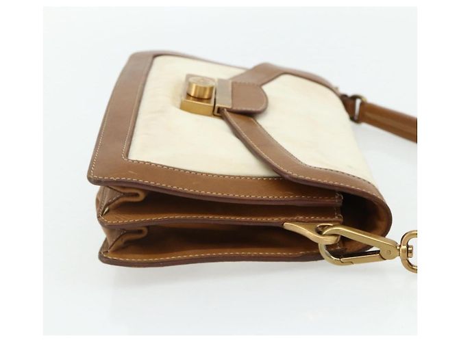 Borsa a Spalla PRADA Nylon Avorio Oro Auth BA12301 D'oro Crudo - vista 5