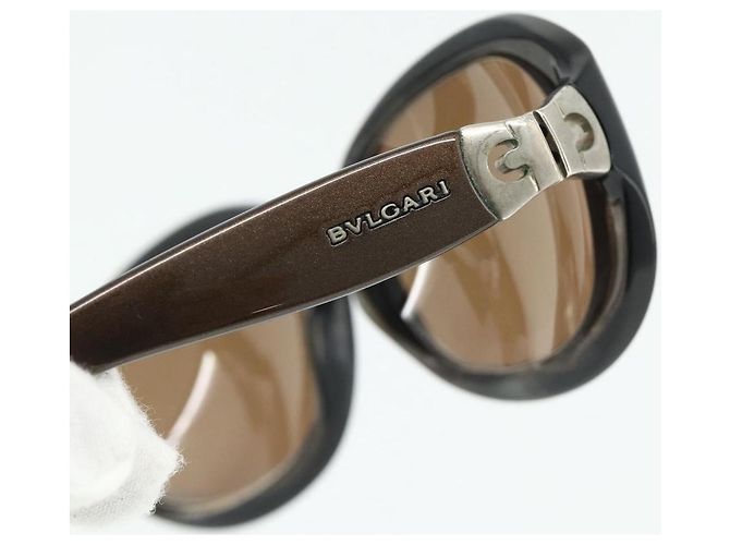 Bulgari Gafas de sol BVLGARI de plástico 2 Set Marrón Plata Auth bs34770 Castaño - vista 5