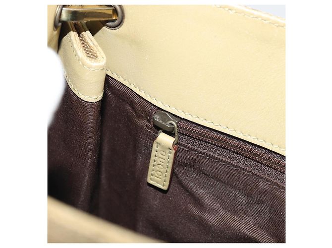 Borsa a Spalla GG Canvas Gucci Beige Oro 91762 Auth 176892 D'oro - vista 20