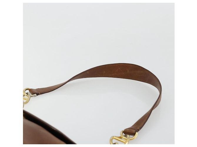 Borsa a Spalla PRADA in Pelle Marrone Oro Auth ep14232 D'oro - vista 8