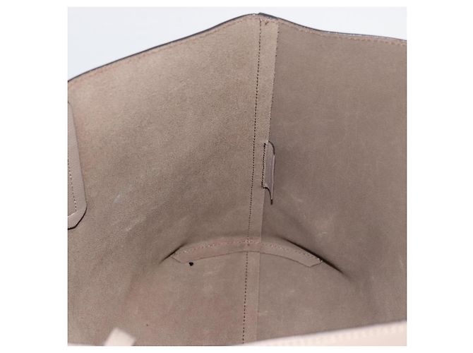 FENDI Tote Bag aus grauem Leder mit Silber 8BH348 Auth ep14374A Braun - Ansicht 18