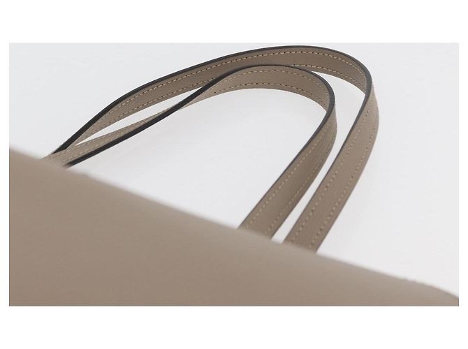 FENDI Tote Bag aus grauem Leder mit Silber 8BH348 Auth ep14374A Braun - Ansicht 8