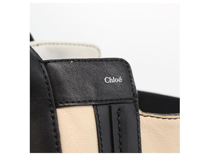 Chloé Borsa Tote in pelle beige oro Chloe Auth bs34598A D'oro - vista 14