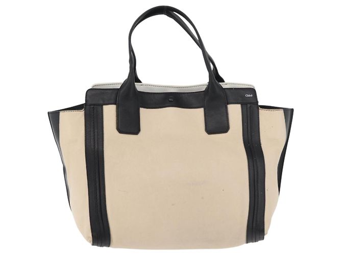 Chloé Borsa Tote in pelle beige oro Chloe Auth bs34598A D'oro - vista 2
