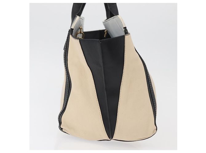 Chloé Borsa Tote in pelle beige oro Chloe Auth bs34598A D'oro - vista 5