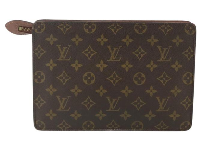 LOUIS VUITTON Pochette Uomo Monogram Borsa a Mano M51795 LV Auth ep14238 Monogramma - vista 2
