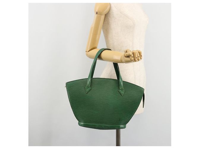 LOUIS VUITTON Borsa a Mano Epi Saint Jacques Verde M52274 LV Auth 168866 - vista 25