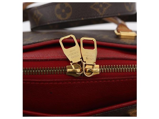 LOUIS VUITTON Borsa a Mano Monogram Pallas MM 2way Rossa M41175 LV Auth BA12249A Rosso Monogramma - vista 10
