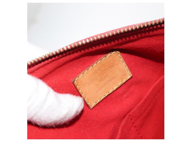 LOUIS VUITTON Borsa a Mano Monogram Pallas MM 2way Rossa M41175 LV Auth BA12249A Rosso Monogramma - vista 19