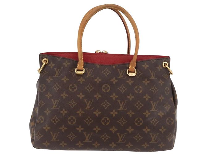 LOUIS VUITTON Borsa a Mano Monogram Pallas MM 2way Rossa M41175 LV Auth BA12249A Rosso Monogramma - vista 2