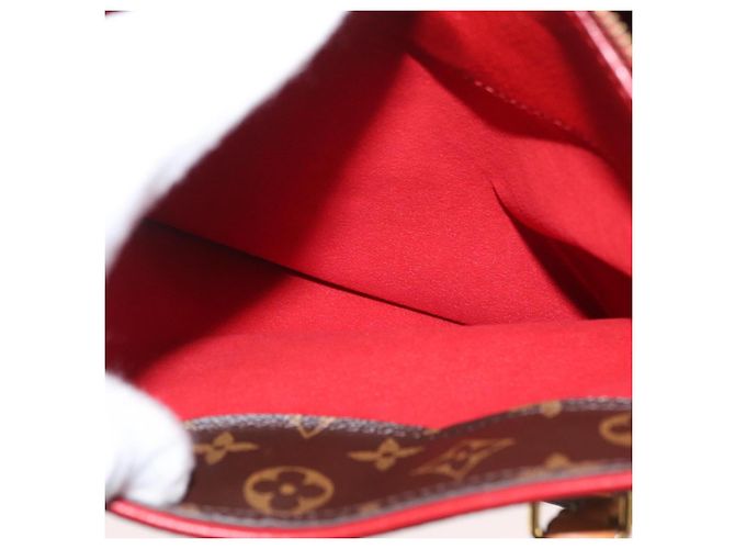 LOUIS VUITTON Borsa a Mano Monogram Pallas MM 2way Rossa M41175 LV Auth BA12249A Rosso Monogramma - vista 22