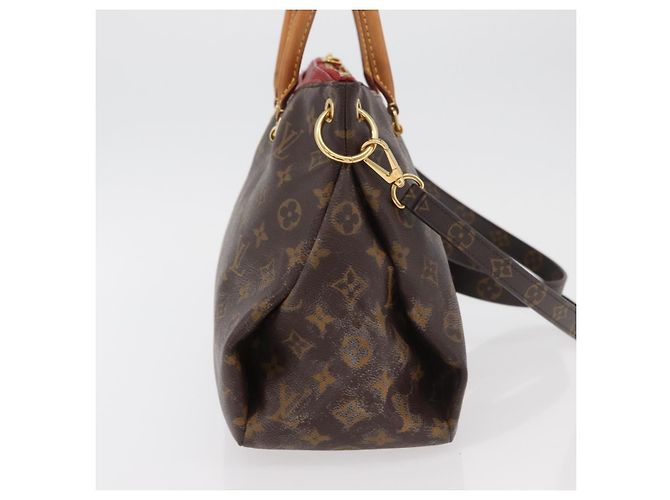 LOUIS VUITTON Borsa a Mano Monogram Pallas MM 2way Rossa M41175 LV Auth BA12249A Rosso Monogramma - vista 4