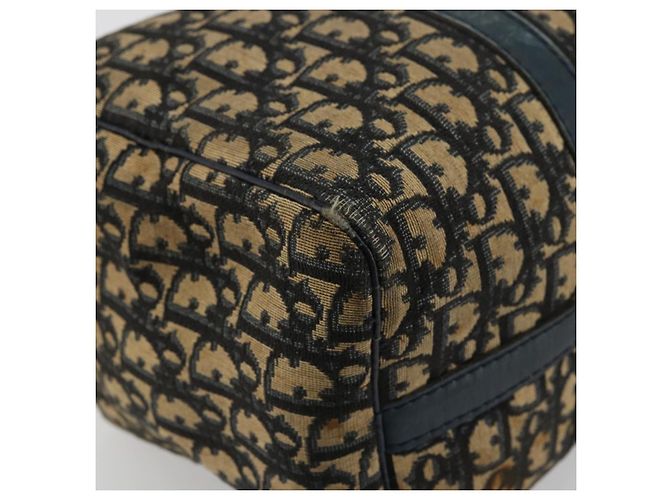 Christian Dior Trotter Canvas Handtasche Navy Silber Authentisch 168844 - Ansicht 11