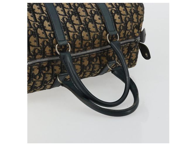 Christian Dior Trotter Canvas Handtasche Navy Silber Authentisch 168844 - Ansicht 7