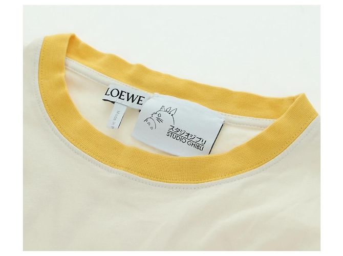 Camiseta de algodón blanca y naranja LOEWE ~ Studio Ghibli Hin Auth ka4076M Blanco - vista 12