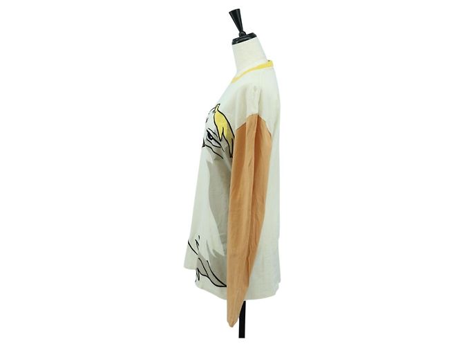 Camiseta de algodón blanca y naranja LOEWE ~ Studio Ghibli Hin Auth ka4076M Blanco - vista 3