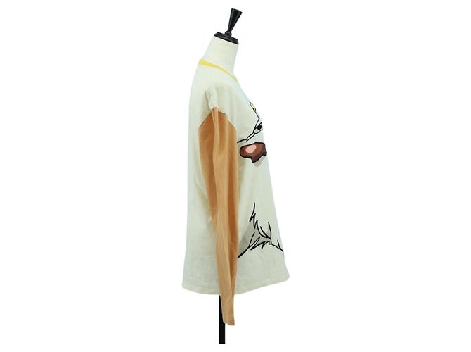 Camiseta de algodón blanca y naranja LOEWE ~ Studio Ghibli Hin Auth ka4076M Blanco - vista 4