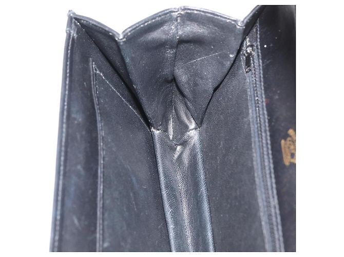 Gucci Borsa a Spalla Horsebit in Pelle Nera e Oro Auth ep14024 Nero D'oro - vista 19
