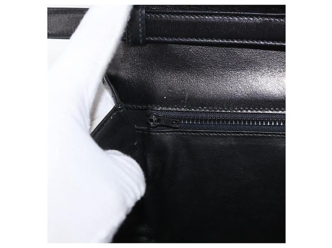 Gucci Borsa a Spalla Horsebit in Pelle Nera e Oro Auth ep14024 Nero D'oro - vista 20