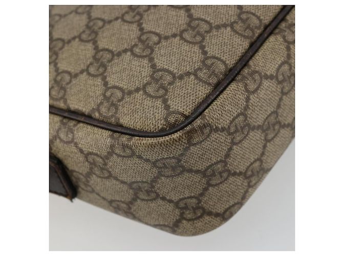 Borsa a spalla GG Supreme in PVC beige e argento di GUCCI 114291 Auth ep14124 - vista 13