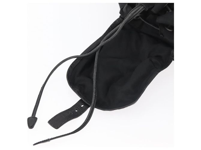 PRADA Backpack Nylon Black Silver Auth 176629 Silvery - view 10