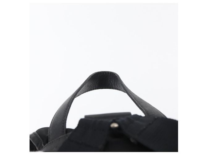 PRADA Backpack Nylon Black Silver Auth 176629 Silvery - view 14