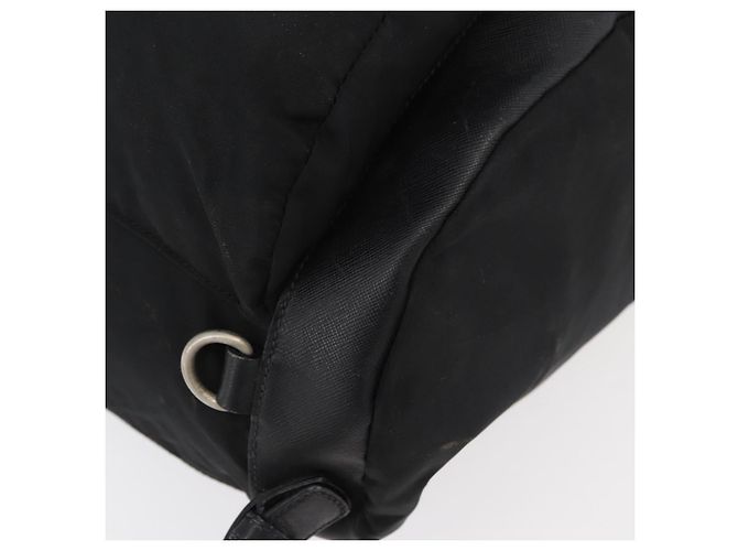PRADA Backpack Nylon Black Silver Auth 176629 Silvery - view 17