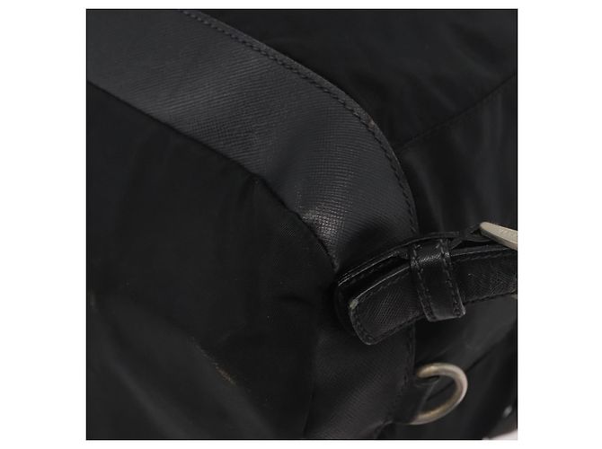 PRADA Backpack Nylon Black Silver Auth 176629 Silvery - view 20