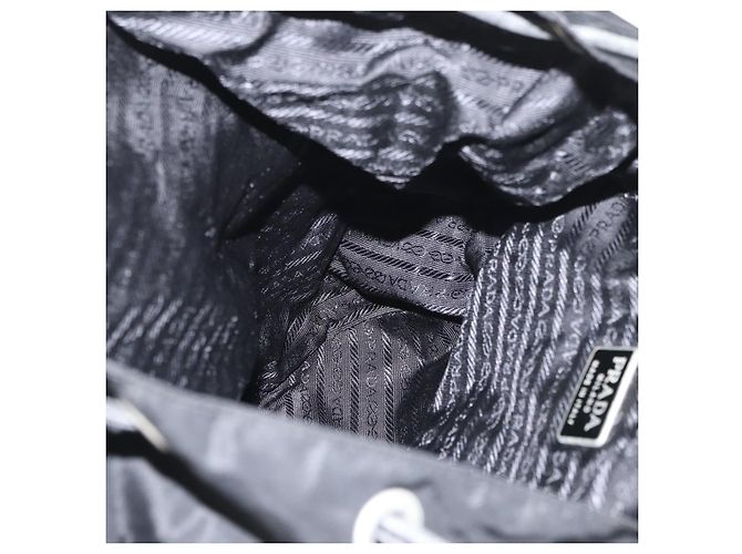 PRADA Backpack Nylon Black Silver Auth 176629 Silvery - view 25