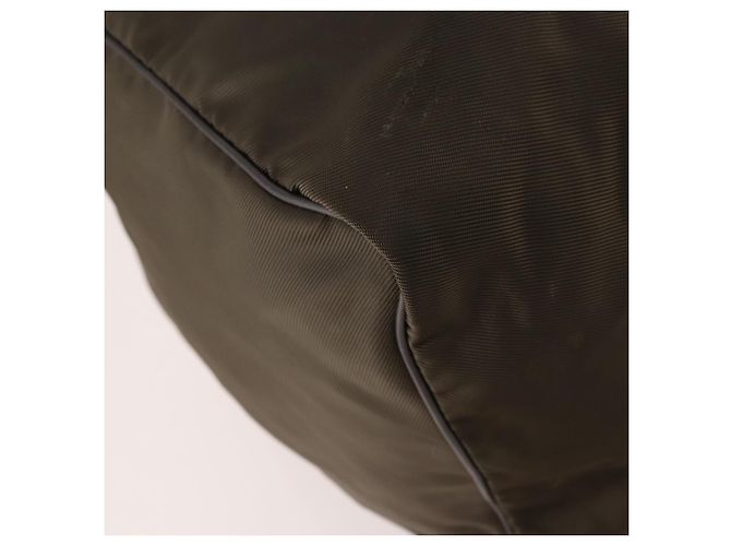 Borsa Boston GUCCI in nylon khaki argento 012 8657 3754 Auth bs34394 Cachi - vista 14
