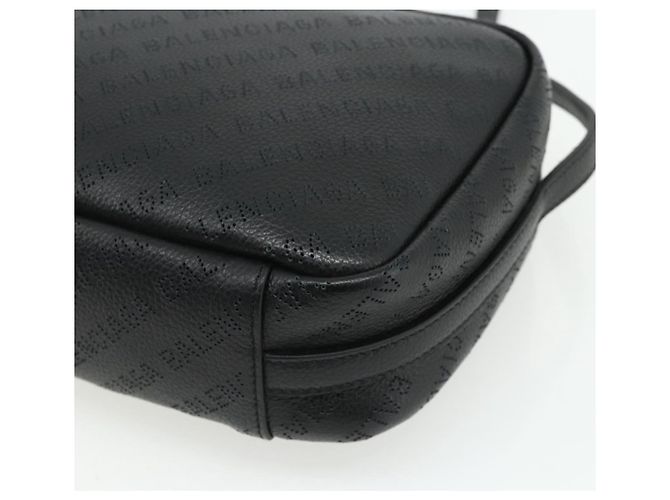 BALENCIAGA Borsa a Spalla Every Day in Pelle Nera 679267 Auth ep14300V Nero - vista 12